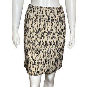 Vintage Y2K Roxy Quiksilver Floral Pencil Skirt Size 5 Stretch Cottagecore